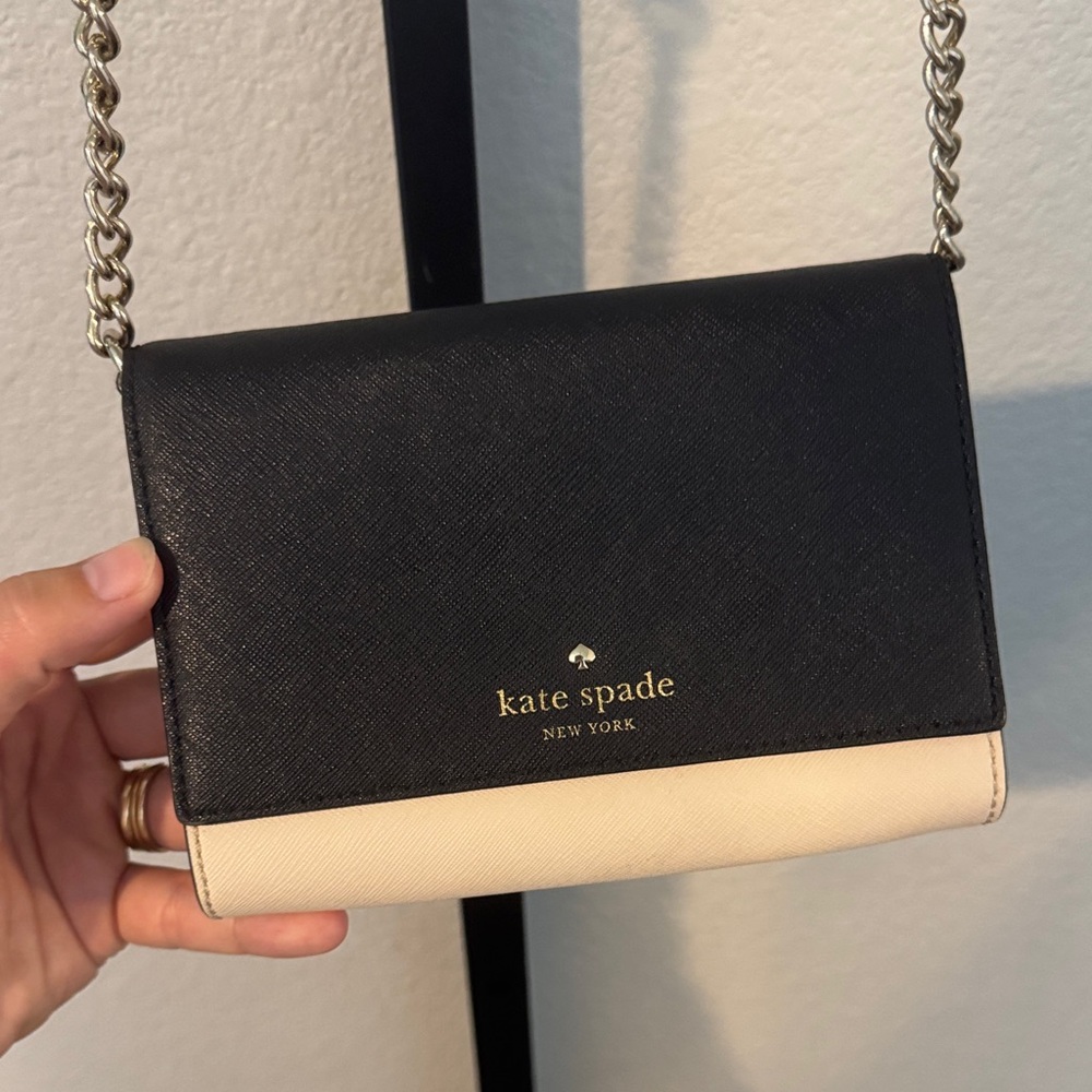 Kate Spade Two-Tone Black and Cream Crossbody Bag
